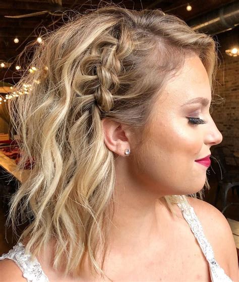 short bridesmaid hairstyles